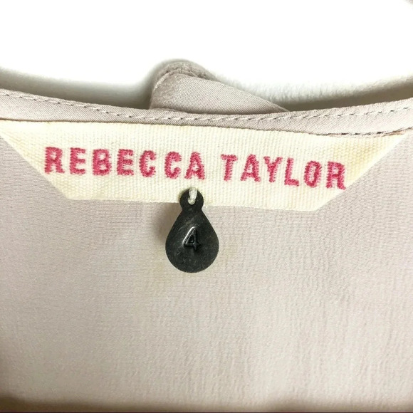 Rebecca Taylor | Blush & Black Ruffle Sheath Dress - Picture 7 of 8